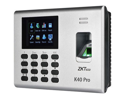 ZKTeco K40 Pro time attendance and access control terminal