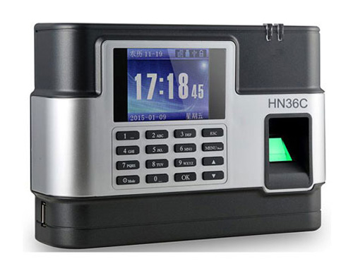 Biometric time attendance machine installation by Frentier Technology